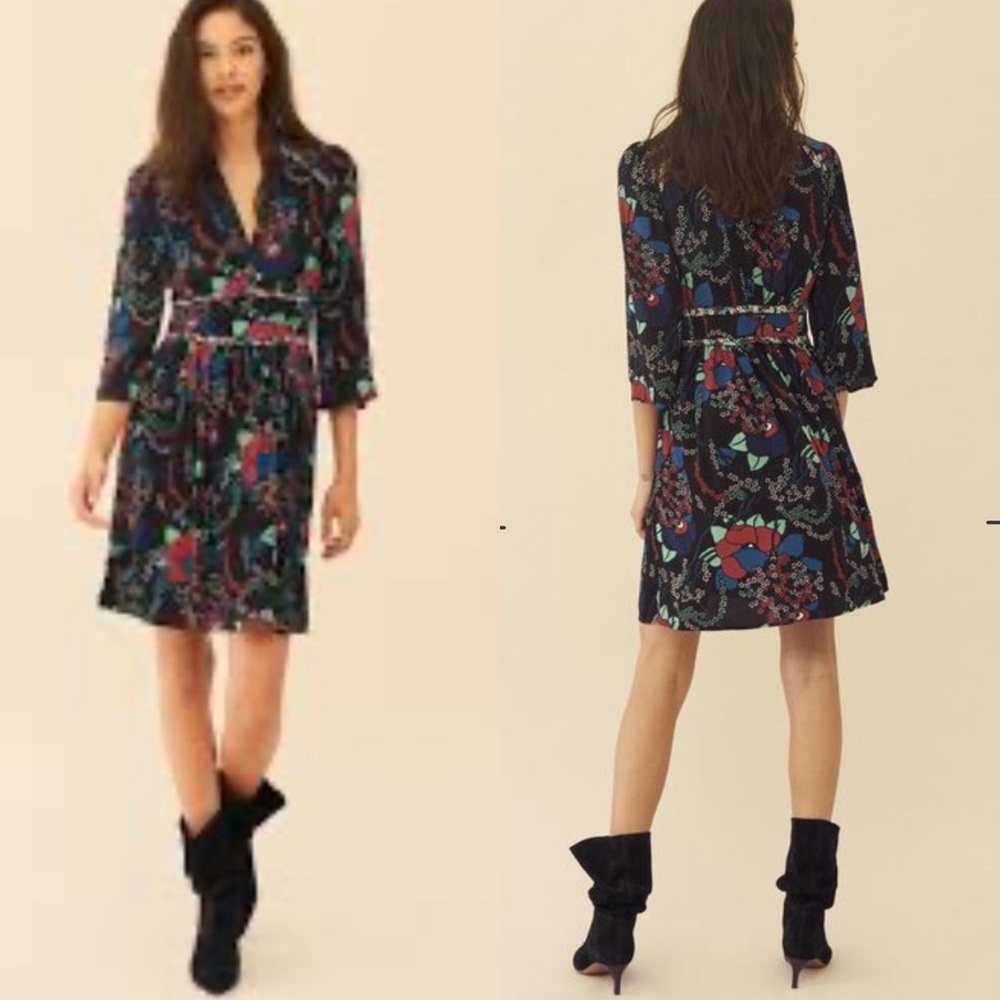 ba&sh Agathe Dress in‎ Noir